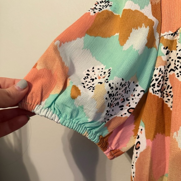 NWT Hayden Abstract Baby Doll Dress - Picture 6 of 6